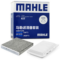 MAHLE 马勒 滤芯套装空气滤+空调滤(适用卡罗拉07-18年/雷凌 14-18款/雅力士)