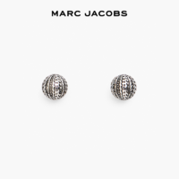 MARC JACOBS STUDS 金属感老花字母球形耳钉饰品耳环