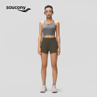 Saucony索康尼2024春夏女子跑步训练运动内衣bra中强度支撑