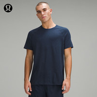 露露乐蒙lululemon丨Metal Vent Tech 男士运动短袖 T 恤 透气 LM3DOWS 运动上衣 矿蓝/海军蓝 L