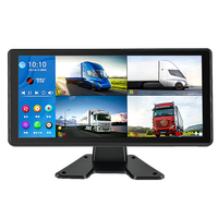 邦道尼 货车行车记录仪大小货车半挂前后双录倒车影像一体机高清夜视四路监控360度全景显示器收割机防盗摄像头 10英寸四录+4个摄像头+多媒体蓝牙+声控 20米延长视频线