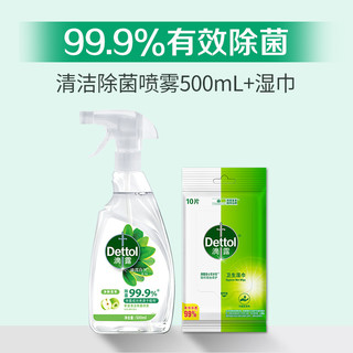 Dettol 滴露 家居清洁除菌喷雾冰箱清洁剂去除异味免水洗家用多功能清洁剂