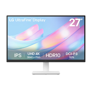 27US500 27英寸 IPS 显示器（3840×2160、60Hz、90％DCI-P3、HDR10）