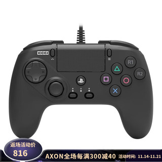 HORI SPF-023U Fighting Commander OCTA锦标赛级游戏手柄专业控制器适用于 PS5、PS4、PC 自定义设置 黑色