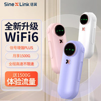 XINYI 信翼 随身wifi免插卡可移动wifi6便携式无线上网卡车载4G路由器全国通用流量上网宝 双网联通电信2024款 云朵白｜双网升级版