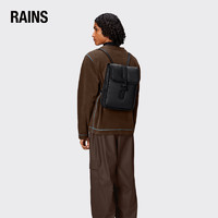 RAINS 潮流女通勤电脑包双肩背包 Puffed Backpack Micro/21750 黑色