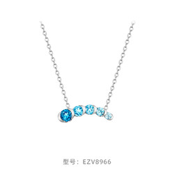 CHOW TAI FOOK 周大福 ENZO「丛林系列」18K金海蓝宝石托帕石项链女EZV8966新款