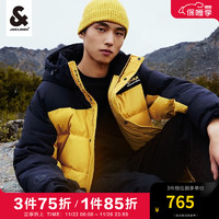 杰克·琼斯（JACK&JONES）秋冬男装羽绒服男士宽松休闲透气多色保暖鸭绒夹克外套上衣 金色-D09 175/96A/M