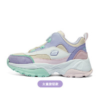 88VIP：SKECHERS 斯凯奇 儿童绒绒靴旋钮运动鞋女童二棉鞋冬季中大童保暖休闲鞋