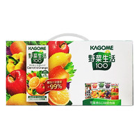 88VIP：KAGOME 可果美 野菜生活复合果蔬汁1200ml6种混合口味礼盒装送礼饮料果汁