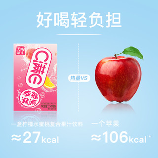 88VIP：Ten Wow 天喔 茶庄C满E柠檬水蜜桃汁250ml*16盒整箱复合果汁饮料夏季家庭装