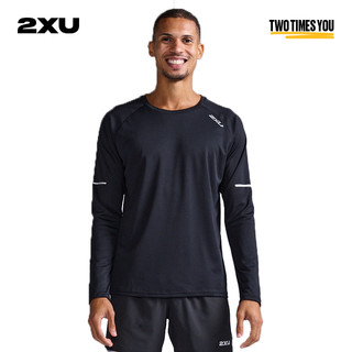 2XU Aero系列男户外跑步上衣秋冬运动打底速干长袖T恤轻薄透气