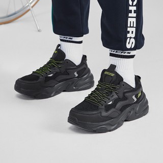 百亿补贴：SKECHERS 斯凯奇 四季运动鞋减震舒适日常百搭男鞋老爹鞋休闲鞋低帮118323