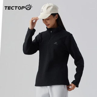 TECTOP 探拓 男女同款冬季打底立领抓绒衣