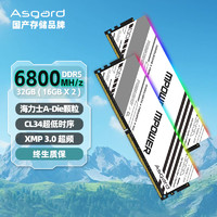 Asgard 阿斯加特 32GB(16Gx2)套 DDR5 6800 台式机内存条 RGB灯条-女武神·瓦尔基里M-power