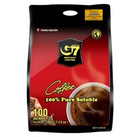 G7 COFFEE 纯黑咖啡粉无蔗糖添加 105杯速溶