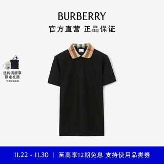 BURBERRY 博柏利 男装 格纹衣领棉质 短袖 Polo 衫