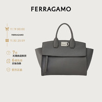 Salvatore Ferragamo 菲拉格慕 Ferragamo）女士深灰色手提包（中号） 0765813