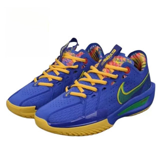 耐克（NIKE） Air Zoom GT Cut 3白红减震耐磨低帮篮球鞋DV2918-101 蓝黄 46 ，