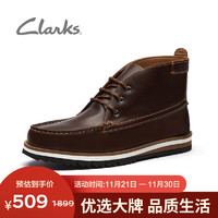 Clarks 其乐 男士秋冬牛皮户外靴工装靴男时尚潮流舒适男靴261621967