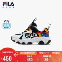 FILA 斐乐 童装儿童跑步鞋2025年春季男小童儿童复古跑鞋