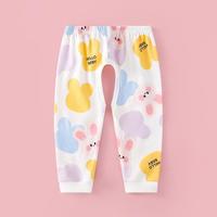 【纯棉抗菌】儿童裤子春秋季宝宝开裆裤纯棉休闲裤居家打底裤秋裤