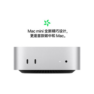 Apple 苹果 Mac mini 2024款 迷你台式机 万兆网口版 银色（M4 Pro 12+16核、核芯显卡、24GB、512GB SSD）