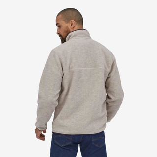 巴塔哥尼亚（Patagonia）男士经典轻质保暖抓绒衣 Lightweight Synchilla 速干套头衫 Oatmeal Heather (OAT) S