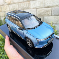 JOYmine 1:18原厂汽车模型 威马新能源汽车 W6 仿真合金收藏模型 威马W6 蓝色 略有瑕疵
