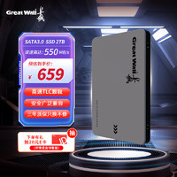 Great Wall 长城 2TB SSD固态硬盘 SATA3.0接口 读速550MB/S台式机/笔记本通用 GW560系列