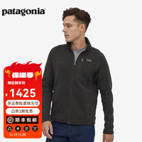 巴塔哥尼亚（Patagonia）男士针织防风保暖拉链夹克抓绒衣潮流开衫Better Sweater 25528 BLK S