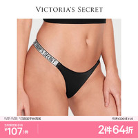 VICTORIA'S SECRET Logo腰带高脚口性感高腰内裤女士舒适丁字裤 1条