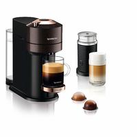 De'Longhi 德龙 Nespresso Vertuo Next Premium ENV 120.BWAE 胶囊咖啡机 带有Aeroccino奶泡喷嘴，棕色/玫瑰金彩色细节