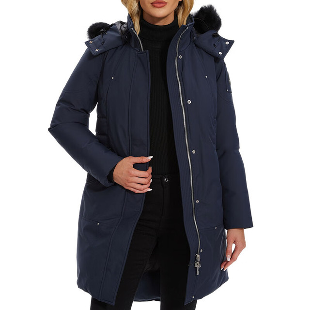 MOOSE KNUCKLES 慕斯 纳可兹小剪刀女士中长款连帽羽绒派克服 M32LP223S 546 L