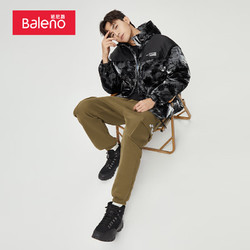 Baleno 班尼路 牌子！断码清仓！高充绒男士泼墨羽绒服 含绒量150-199g