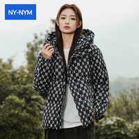 NY-NYM 满印连帽服 男女通用羽绒服