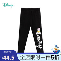 Disney baby 迪士尼宝宝（Disney Baby）迪士尼童装女童裤子可爱黛丝弹性打底裤亲肤 碳黑 3岁/身高100cm