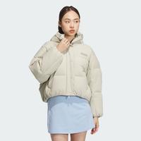 adidas ORIGINALS 短款保暖运动600蓬蝙蝠袖连帽女子鸭绒羽绒服