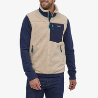 Patagonia 巴塔哥尼亚 男士Retro-X Vest 仿羊羔绒背心摇粒绒抓绒马甲 NAT M