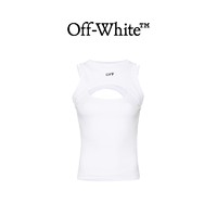 OFF-WHITE 女士印章罗纹划艇无袖T恤修身上衣