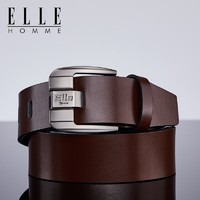 ELLE HOMME 男士纯牛皮皮带 902093A 咖色