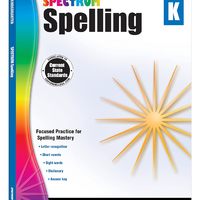 美国新课标教辅 光谱练习册 单词拼写系列7册 幼儿园-6年级 Spectrum Spelling Grade K-6 CarsonDellosa 英文原版