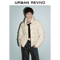 URBAN REVIVO UR2024冬季新款女装时尚百搭绗缝休闲保暖立领羽绒服UYY140005