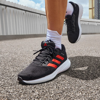 adidas RESPONSE RUNNER随心畅跑舒适跑步运动鞋男女阿迪达斯 黑色/灰色/红色 46.5