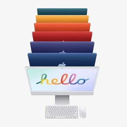 Apple 苹果 iMac 2021款 M1 芯片版 24英寸 一体机