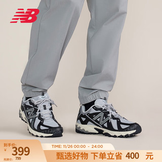 new balance NB官方24新款男鞋女鞋情侣潮流百搭简约舒适休闲鞋610T系列 黑色/灰色 ML610TAR 42