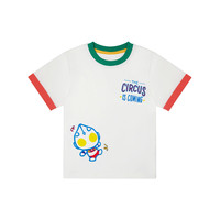 千趣会 SENSHUKAI童装夏季儿童T恤撞色拼接短袖奥特曼印花棉质男童女童T恤