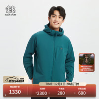 KOLON SPORT/可隆夹克 男子户外PRIMALOFT棉服保暖外套运动骑行上衣 LHPJ3WTK25-DG 深绿色 170/M