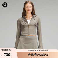 lululemon 丨Nulu™ 女士腰部缝线拉链连帽衫 LW3HOPS 卡其棕 4