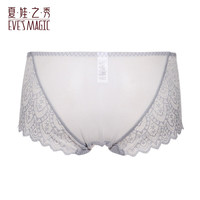 夏.娃.之.秀(EVE 女神性感蕾丝提臀中腰收腹内裤 银灰K3759
